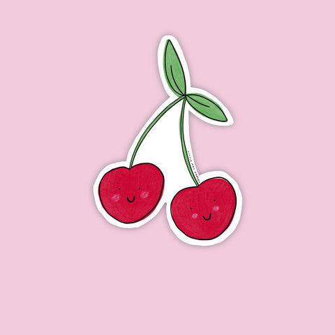 Cherry Vinyl Sticker