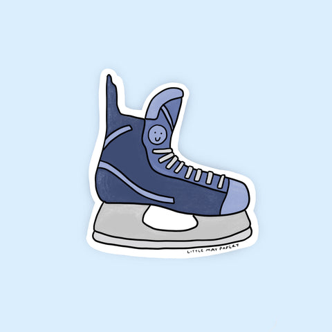 Hockey Skate Vinyl Sticker