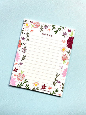 Floral Notepad