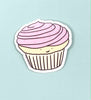 Crave Cupcake x Little May Papery collab, Vanilla cupcakevinyl sticker.