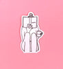 NOPE Clear vinyl sticker