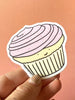 Crave Cupcake x Little May Papery collab, Vanilla cupcakevinyl sticker.