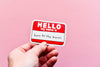 Here for the Snacks vinyl sticker