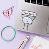 Clear You Rock vinyl sticker