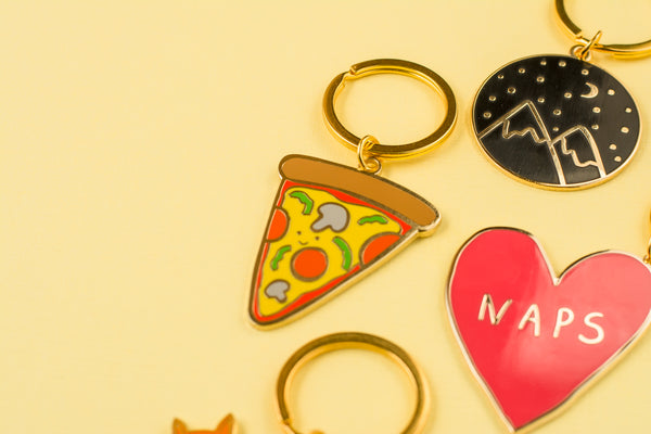 Pizza keychain hot sale