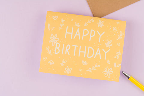 Yellow Flower Birthday
