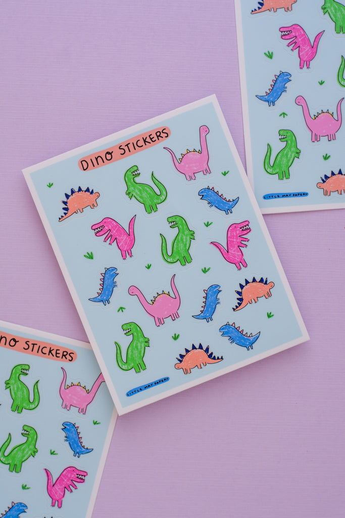 Dino Vinyl Sticker Sheet