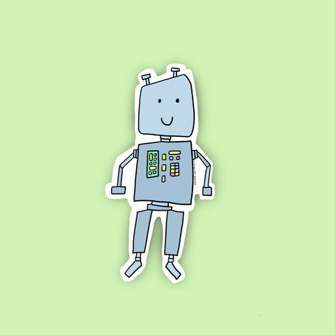 Robot Vinyl Sticker