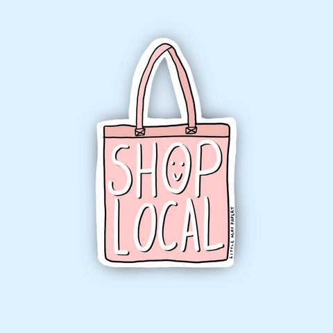 Shop Local Tote Sticker
