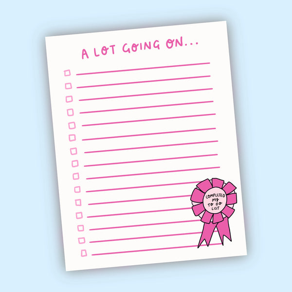 A lot going on Notepad