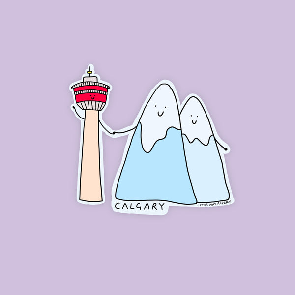 Calgary tower + Mountain (Uniqlo Collab)