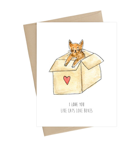 I love you like cats love boxes *toonie sale*
