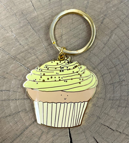 Crave Cupcake x Little May Lemon Cupcake Keychain