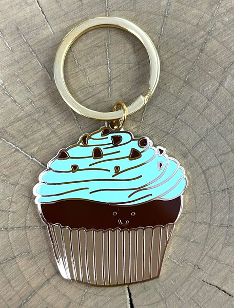 Crave Cupcake x Little May Mint Cupcake Keychain
