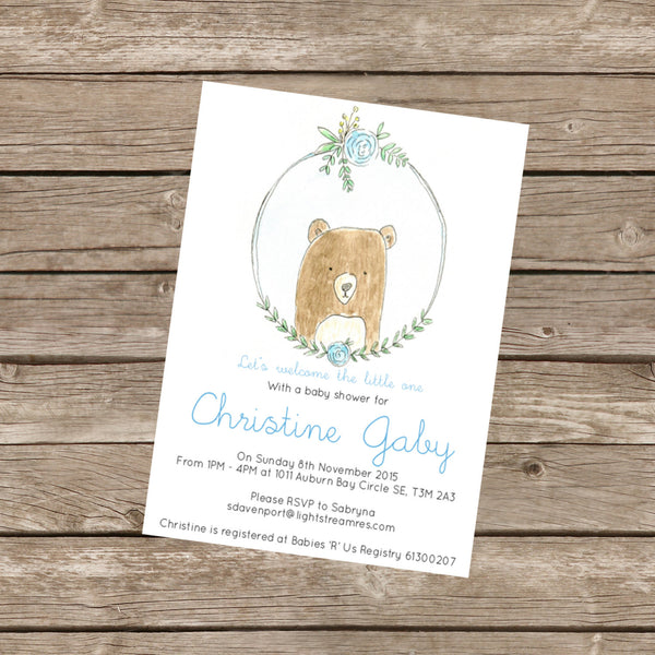 Semi-Custom Baby Shower Invitation