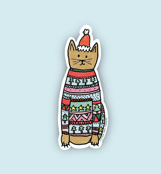 Christmas Sweater Cat sticker