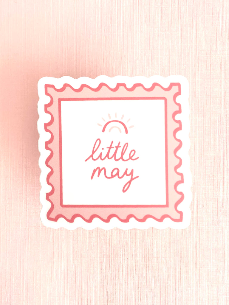 LITTLE MAY. PAPERY vinyl stamp sticker