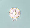 Clear Donut vinyl sticker
