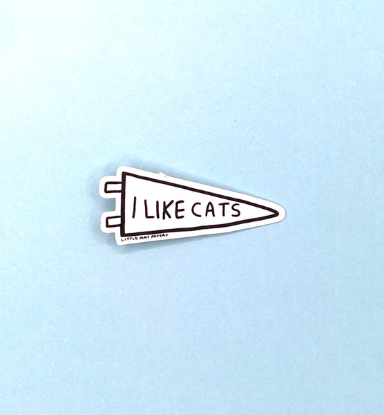 I Like Cats Vinyl Sticker