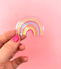 Clear Rainbow Vinyl Sticker