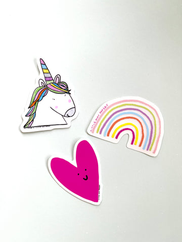 Rainbows + Unicorn Sticker Pack