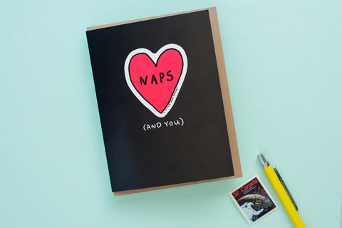 I Love Naps + You (Vinyl Sticker Greeting Card)