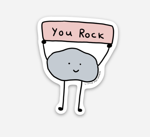You Department Rocks You Rock vinyl sticker – Little May Papery