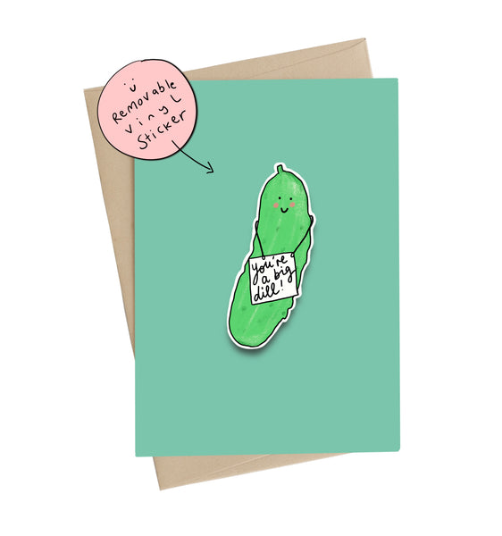 Big Dill (Vinyl Sticker Card)