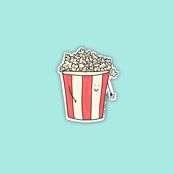 Popcorn vinyl sticker