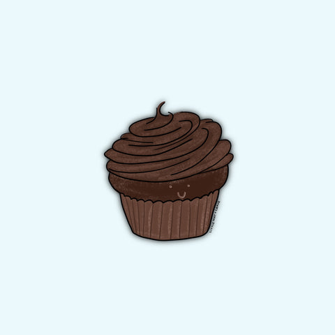 Just Chocolate Cupcake Sticker (Crave Cupcake Collab)