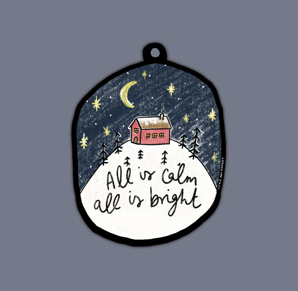 All Is Calm Sticker GIFT-TAG!
