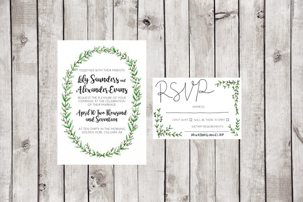 The Olive Invitation + RSVP