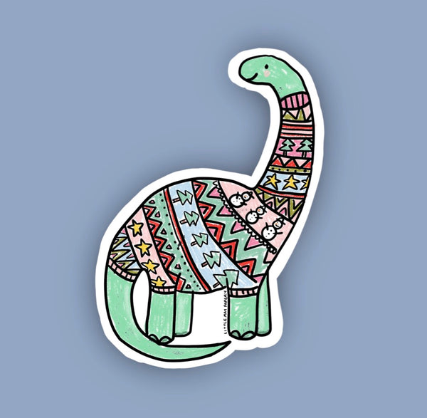 Christmas Sweater Dino sticker