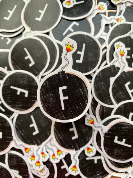 F-BOMB Vinyl Sticker