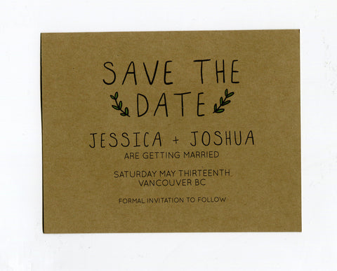 The Henrietta - Kraft Save The Date