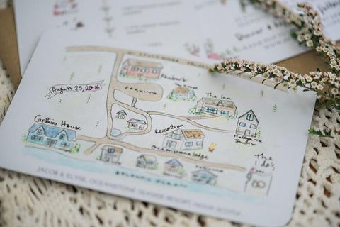 Add on: Wedding Map Illustration {Design Fee}