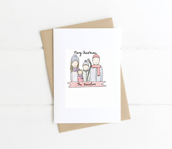 Digital:Head + Shoulders Custom Christmas Cards