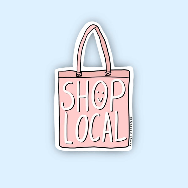Shop Local Tote Sticker