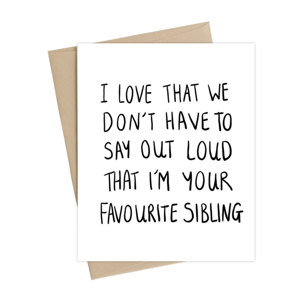 Favourite Sibling
