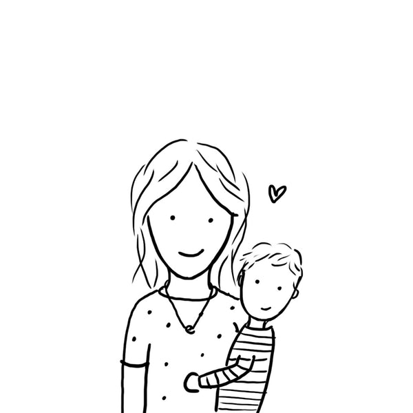 Head + Shoulder Custom Line Drawing